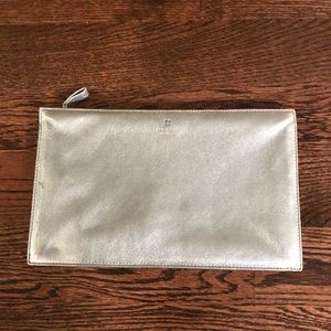 Kate Spade Blue Metallic Clutch